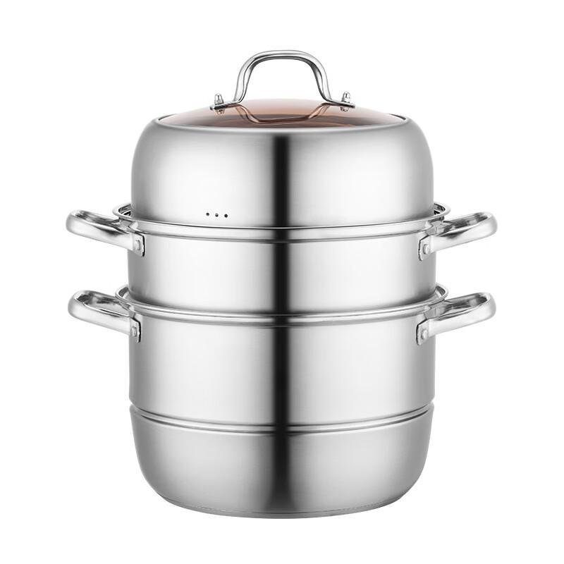 Lechu Héli 3-Layer 304 Stainless Steel Steamer Pot