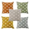 INS Embroidery Pillow Cover Decorative Pillow Case for Sofa Fashion Retro Flower Cushion Cover for Bed Chair Home Decoration