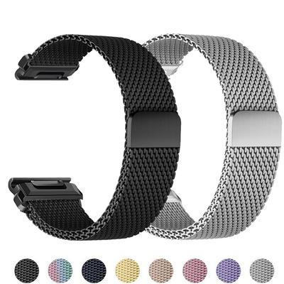 26mm 22mm Pasek Quick Fit Do Garmin Fenix 8 7 Pro 7S 6X 6 5Plus Venu 3 Tactix 7 Bransoleta z Milanese loop correa Fenix 8 7X pasek