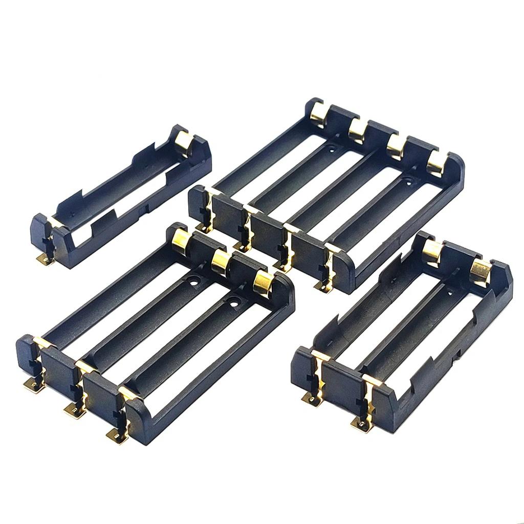 1x2x3x4x18650 Smt Battery Holder 18650 Smd Storage Box Battery Container Power Bank with Bronze Pins Rechargeable SMT DIY