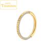 G23 Titanium Nose Rings Hinged Septum Clicker Segment Ear Tragus Cartilage Helix Daith Lip Body Piercing Jewelry Golden Earrings