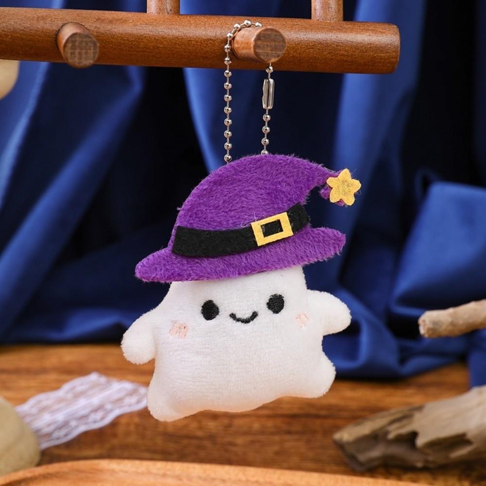Kawaii Cartoon Plush Pendant Funny Furry Bag Pendant Halloween Plush Keychain Trick Or Treat