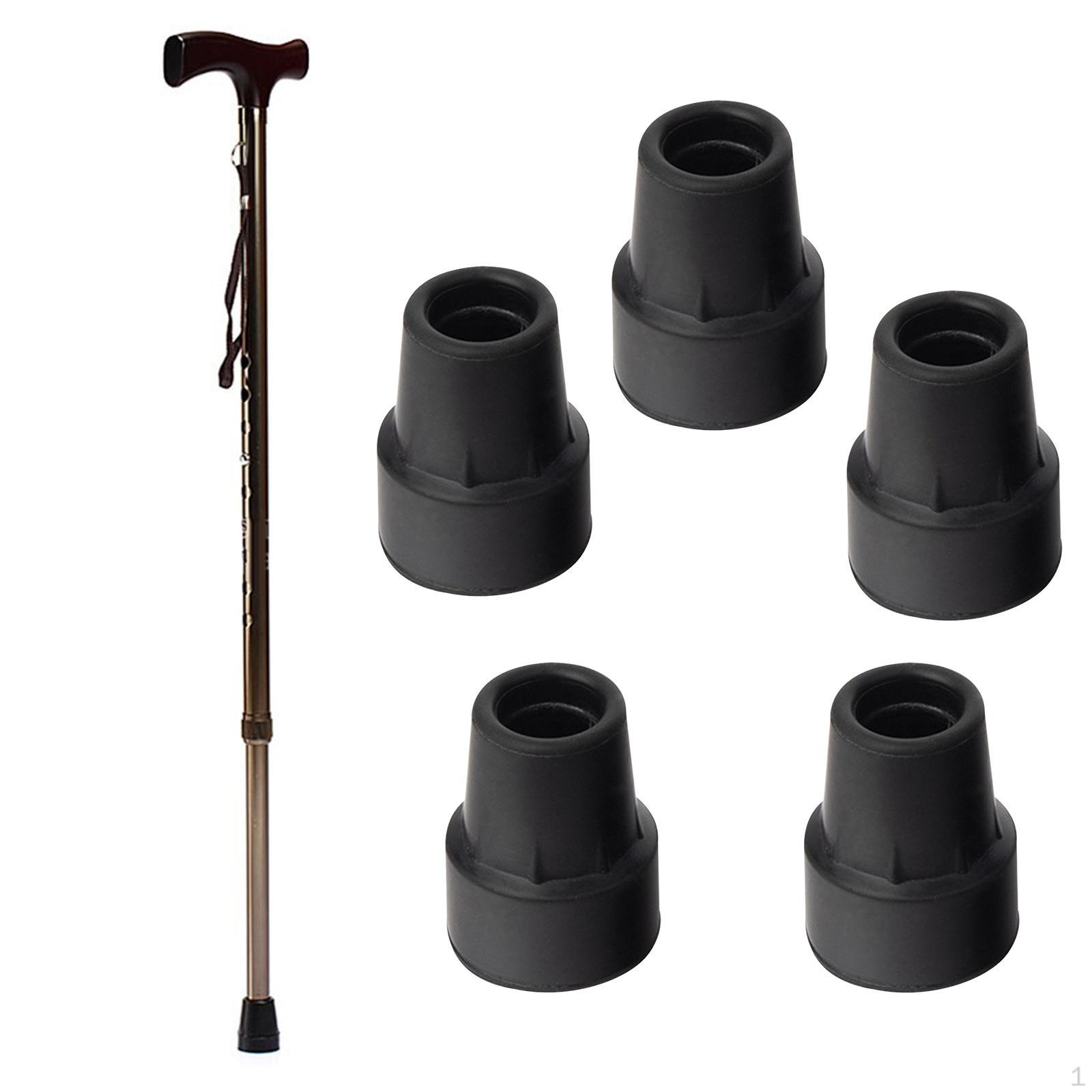 

5 шт. аксессуары для костылей, противоскользящие широкие утолщенные прочные колпачки для ног