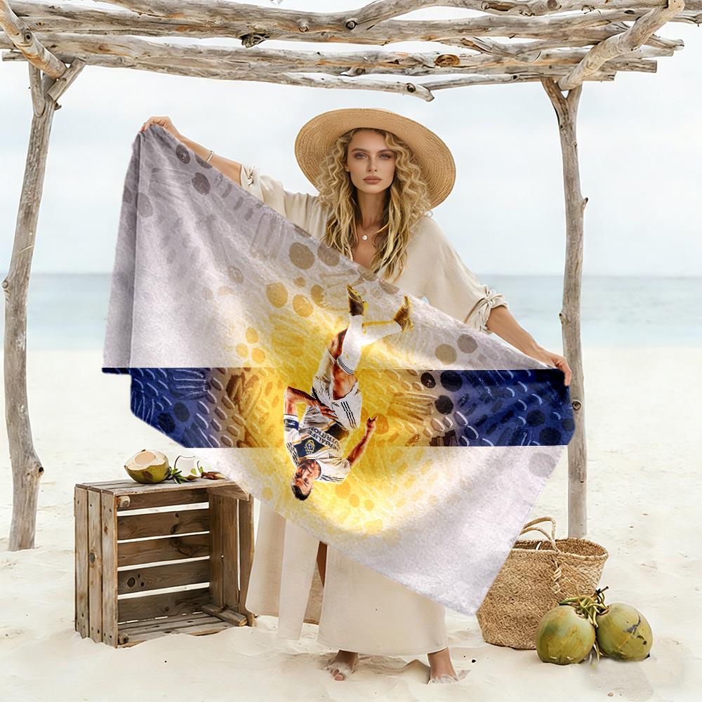 Aubameyang Arsenal Celebration Beach Towel Soft Durable Quick-Dry Comfortable Lightweight
