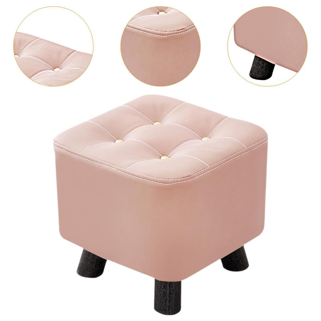 Small Square Footstool Decorative Stool Furniture Kids Seat Ottoman Ottoman Stool for Doorway Couch Entryway Bedroom Office