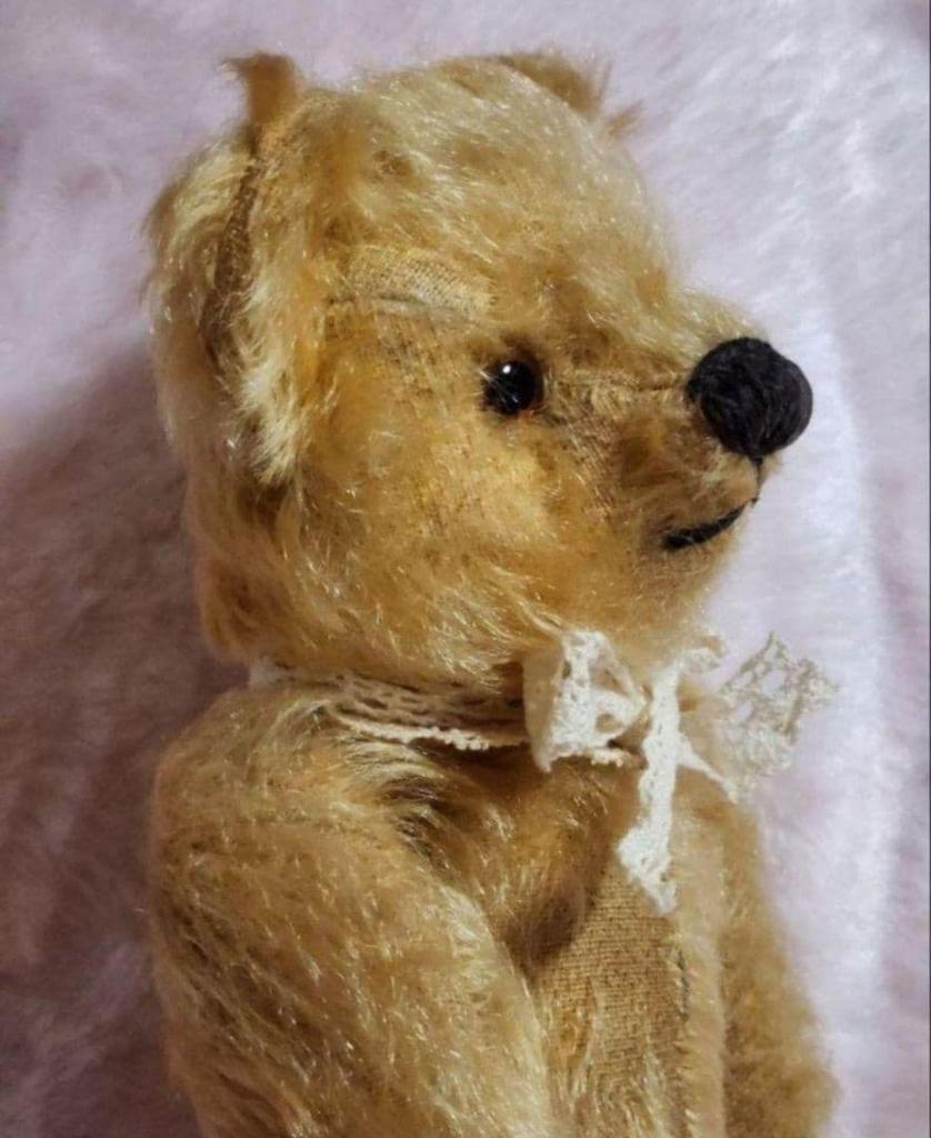 [USED] Limited-time special price: Chad Valley antique teddy bear from the 1930s with tag.
