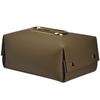 J Nordic style simple modern design living room central table Napkin Holder hand made leather tissue box  Paper Case storage box