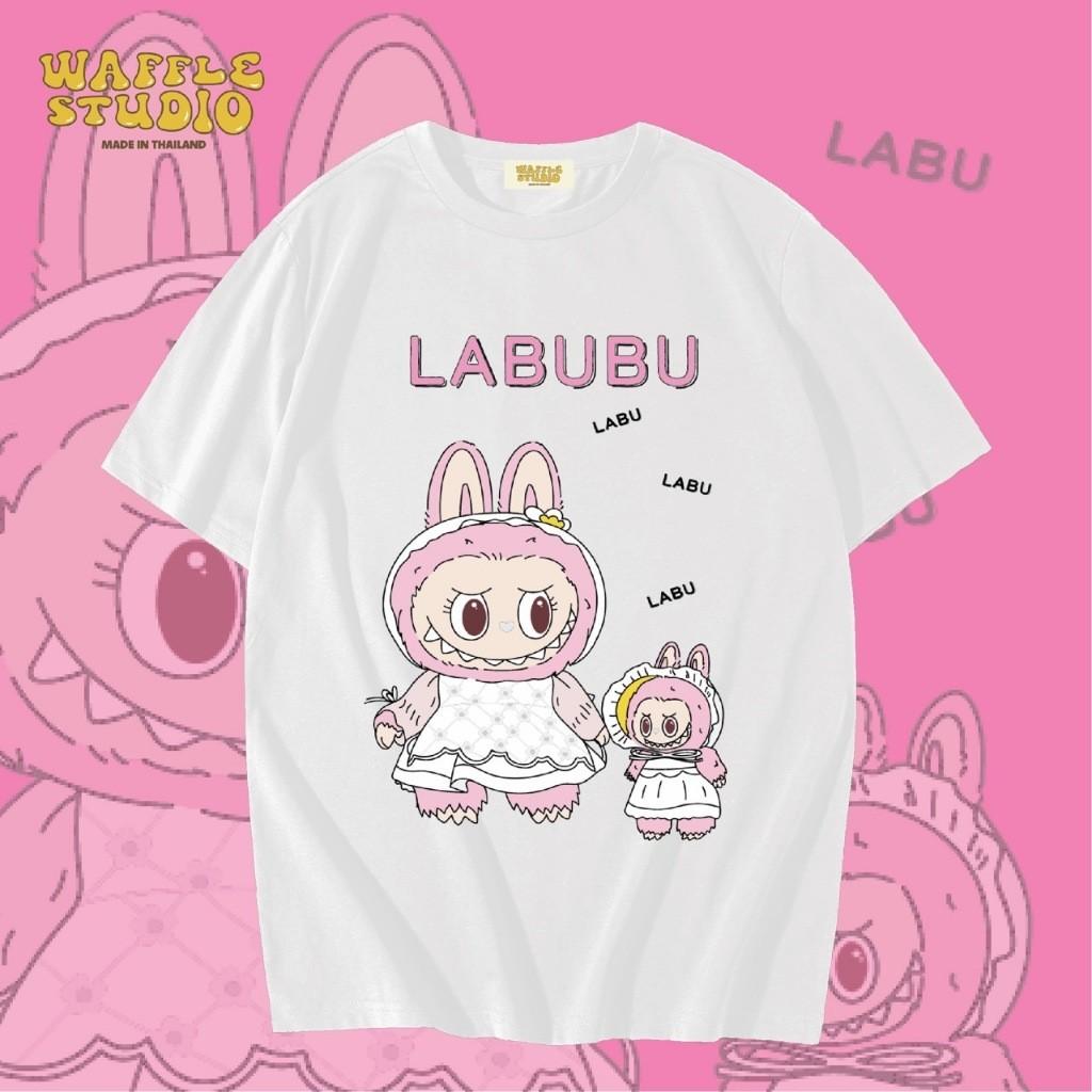Labubu T-shirt Children and Adults Short-sleeved Printed Round Neck Top