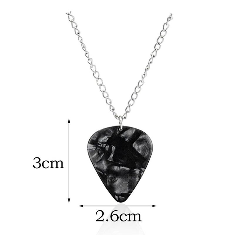 TV-Serien Herz Halskette Gitarrenplektrum Anhänger Halskette Für Freund Böser Schmuck Geschenk