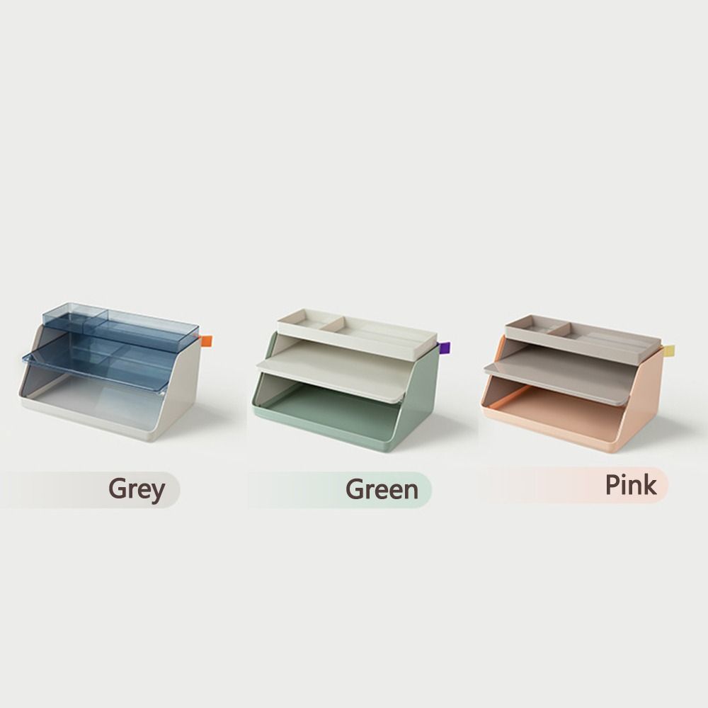 Space Saving File Paper Holder Large Capacity Desktop File Holders Book Storage Rack  School