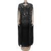 C7292 Europeisk & Amerikansk Mode Dam Sexig Strass Bodycon Genomskinlig Sjal Klänning