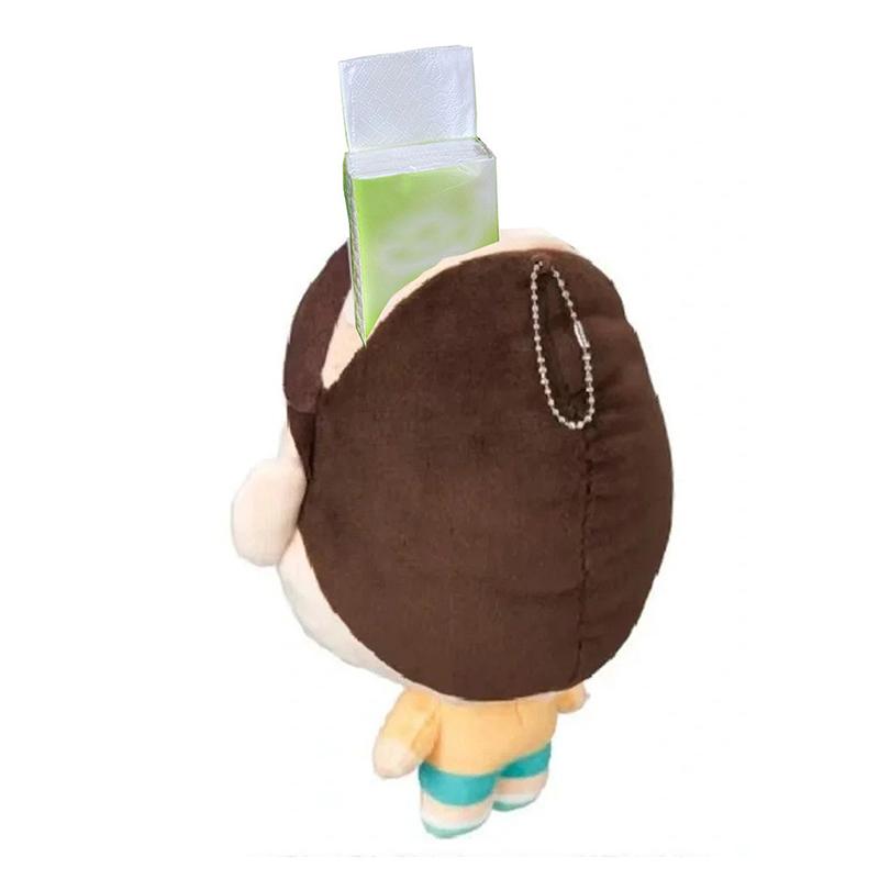 Cute Anime Doll Tissue Box Funny Sense Of Design Creative Keychain Couple Bag Pendant Ornament Girls Lovely Gift