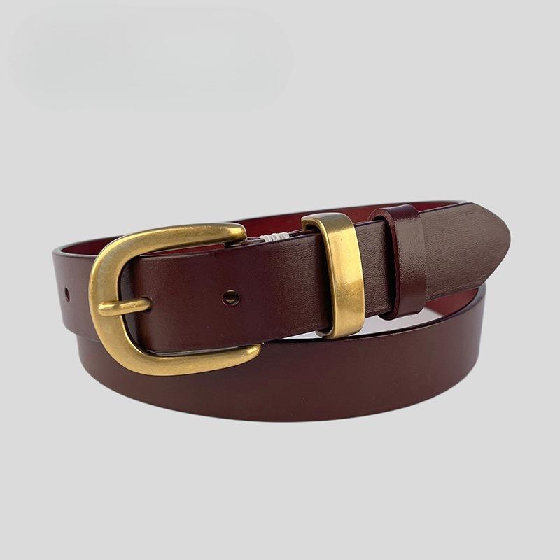 

Top Layer Cowhide Women s Genuine Leather Women s Belt Cowhide with Casual Pants Jeans Decorative Women s Belt 105cm with buckle