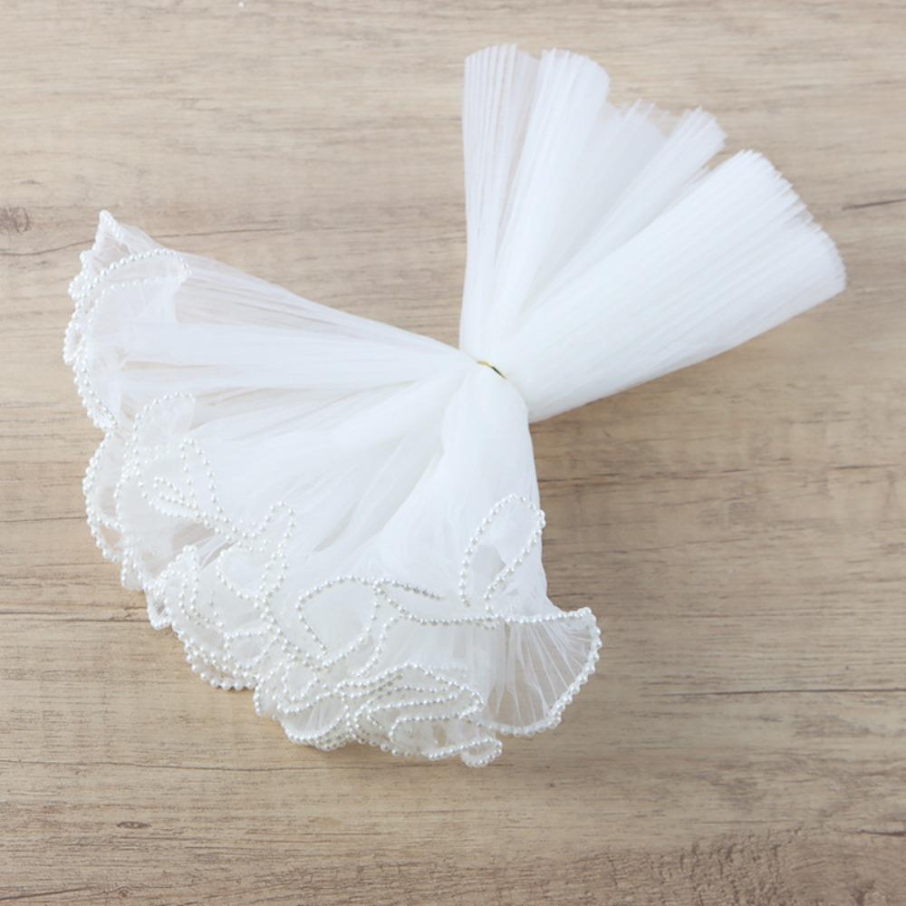 Pearl Lace Net Flower Wrap Paper Lace Mesh Bouquet Packaging Holiday Party Decoration