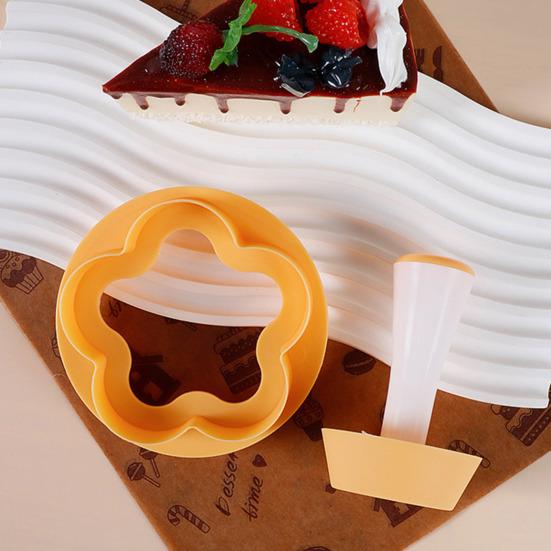 Tart Shell Mold Plastic Pastry Dough Stamper Kit Pie Crust Mold DIY Cake Tart Pan Mold for Egg Tart Shells Cheesecake Pastry Cupcake Muffin