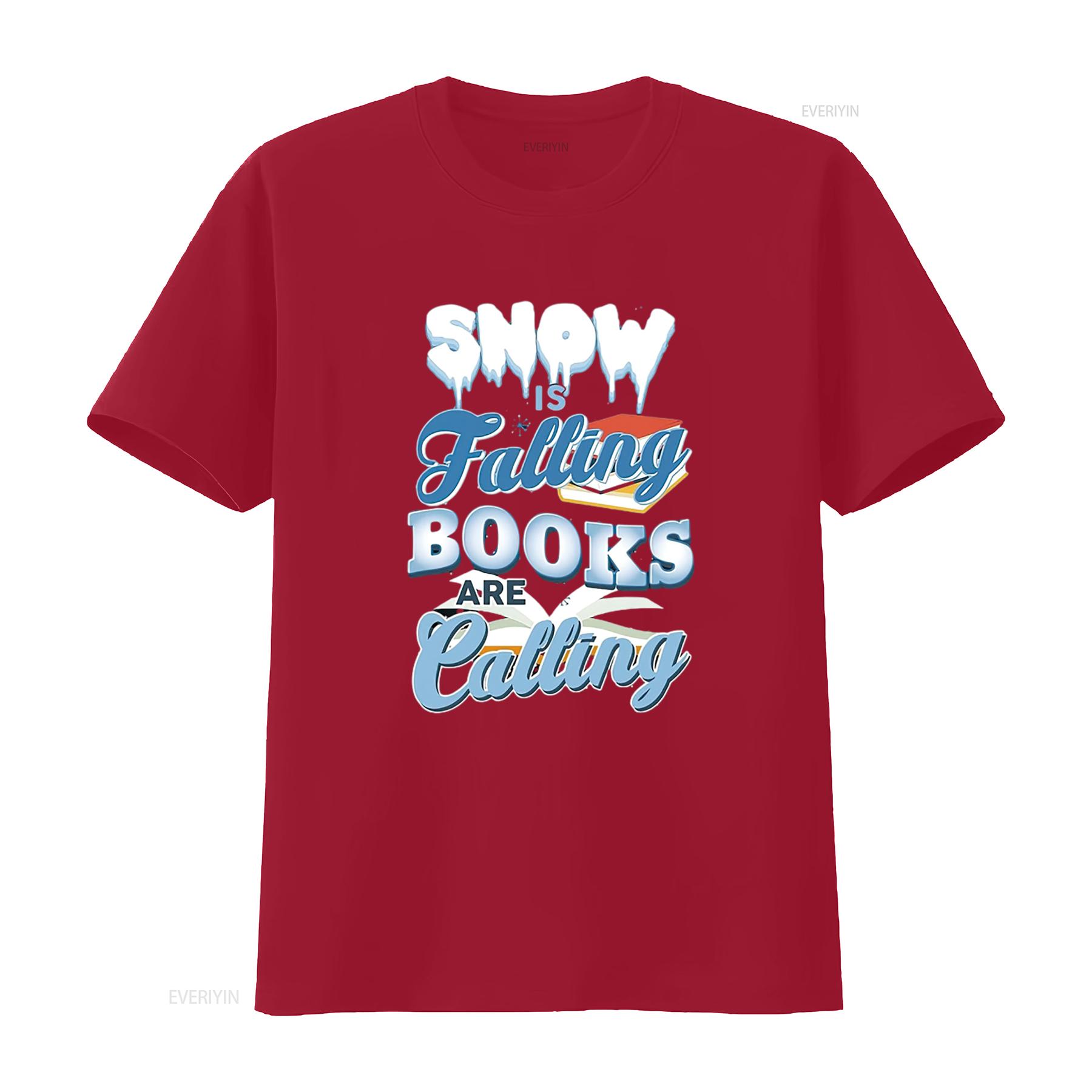 

Book Lover Winter Reading Womens T Shirt Black 2XL vintage Washed Breathable Comfortable Casual homme streetwear fashion S