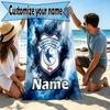 Custom Name Personalized Cardiff City FC Print Beach Towel, for Trip Camping Beach Party Home Decor, Birthday Gift for Family & Friends
