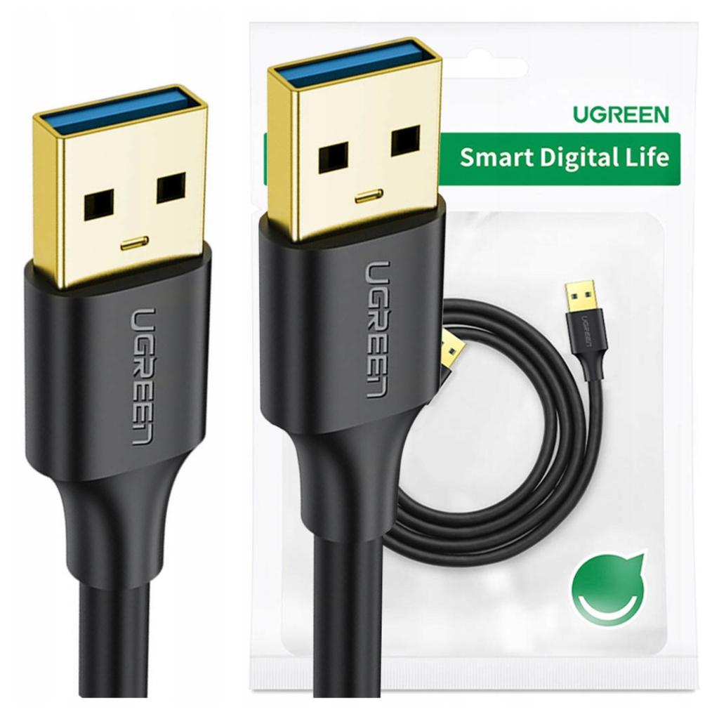 Kabel Usb 3.0 A-A Ugreen  Us128 0.5M (Czarny)
