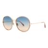 Hunter 02 Blue Gradient Round Ladies Sunglasses Ft0946 72w 58