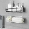 Wrought Iron Bathroom Shelf Toilet Free Punching Washing Hanging Basket Wall Storage Rack
