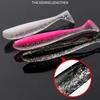 10/20pcs Micro Soft Fishing Lures T-tail Worm Lure big Silicone Artificial Bait Jig Wobblers 65mm for Bass Pike Fishing Tackle260319