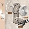 Suction Cup Rotatable Towel Rack: No-Drill, Retractable, Movable Bathroom Storage