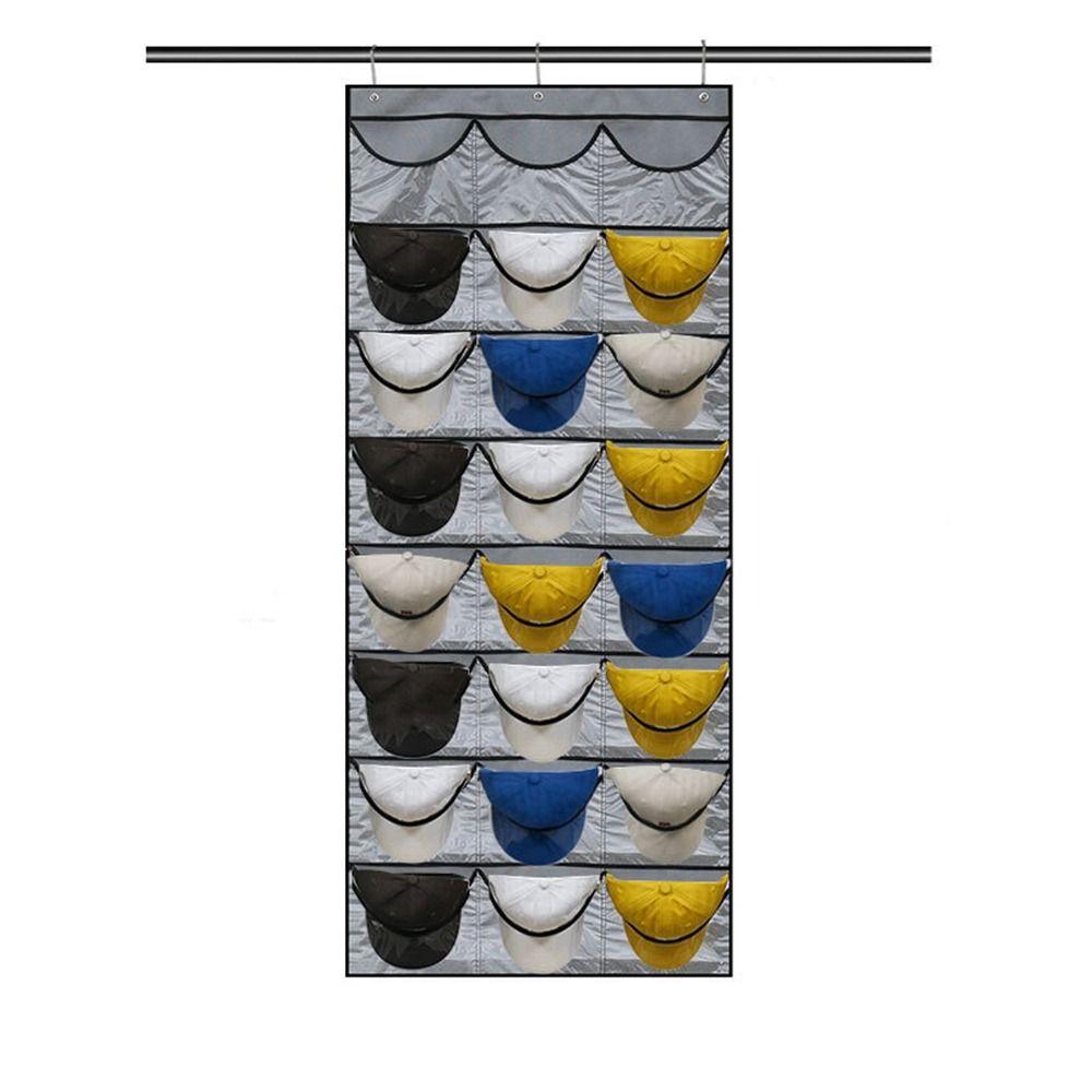 

Видимая вешалка для шляп, прозрачный органайзер для шапок, переносной держатель для хранения шляп, спальня серый