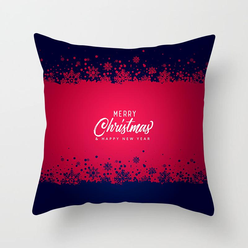 Santa Claus Christmas Tree Pillow Cover Cushion Cover Home Soft Decor