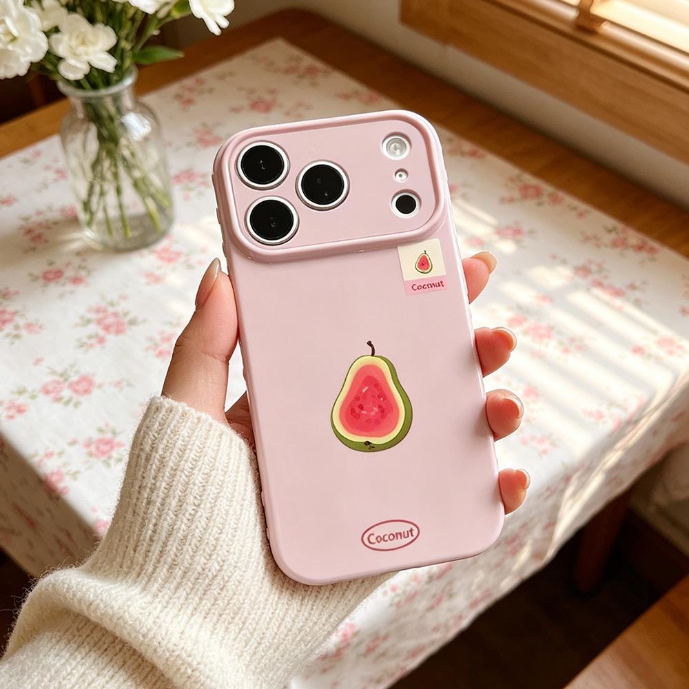 Guava Is Suitable for Anti-drop Apple 15 Mobile Phone Case, the New Niche 17PM Female iPhone17/16PRO Protective Case.