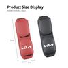 Car Glasses Clip For Kia Sportage Ceed Picanto Rio ProCeed Optima K7 K5 K8 K3 Ray Sun Visor Leather Eyeglass Case Auto Interior