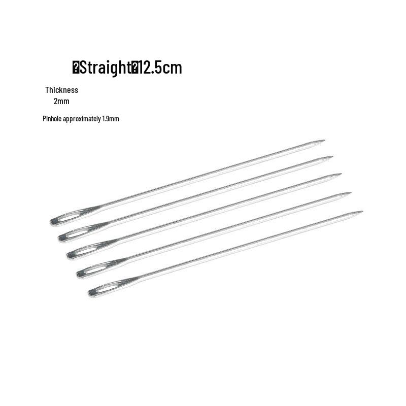 Large Burlap Knitting Bag with Thickened Needle and Snakeskin Pattern