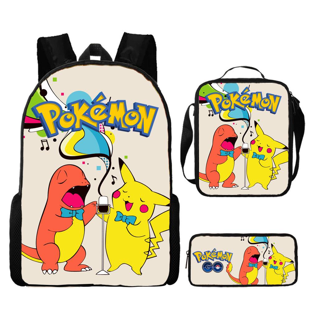 Primary And Secondary School Students Schoolbag Cartoon Backpack Breathable And Wear-Resistant Children'S Backpack Satchel Pencil Bag Set