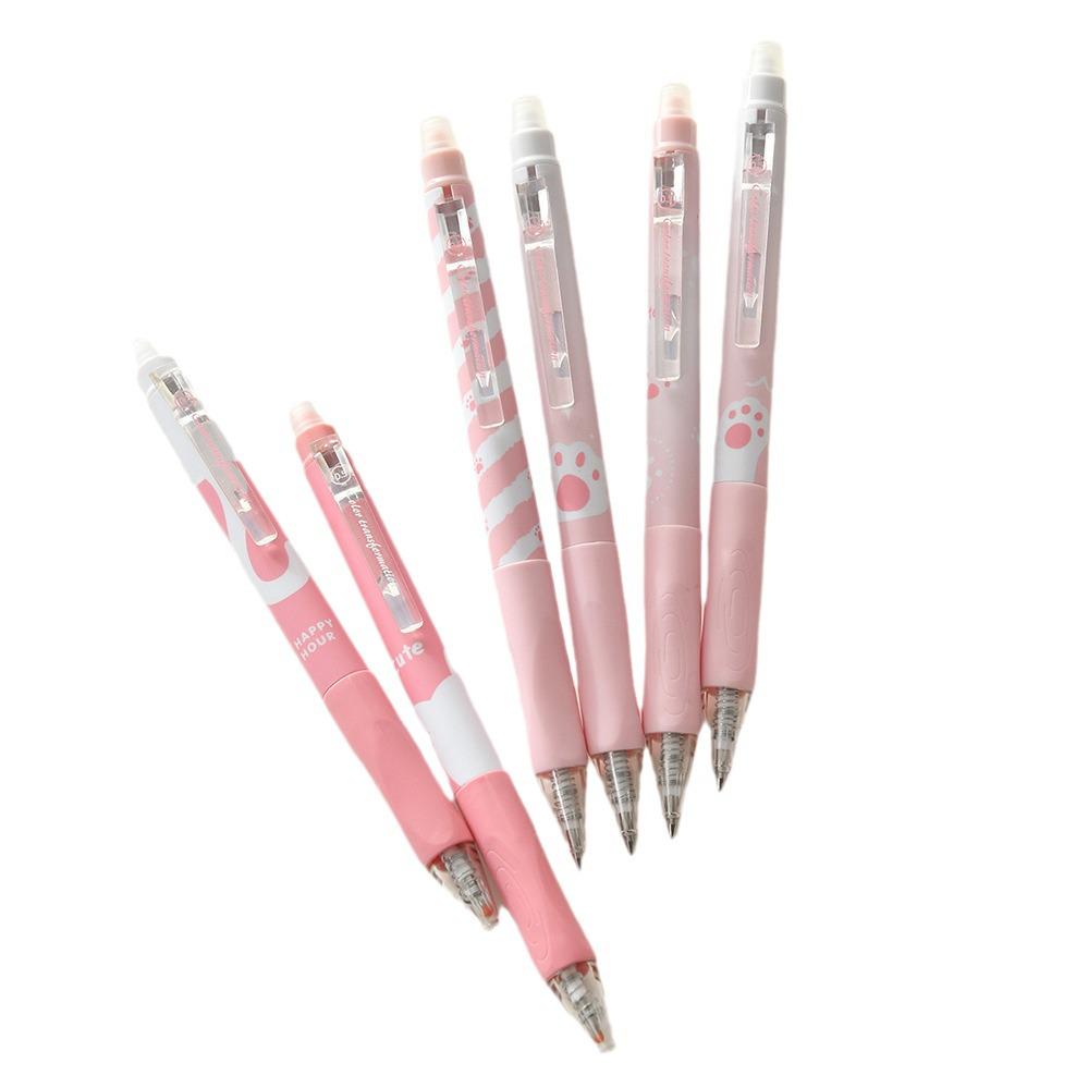 Chenxi Cat Paw Push-Type Erasable Gel Pen 0.6mm - Color-Changing Drawing Pen.