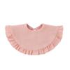 Cute Ruffle Edge Baby Bibs Kids Feeding Anti Dirty Bibs Infant Burp Cloths Newborn Fashion Pure Cotton Feeding Set Accessories