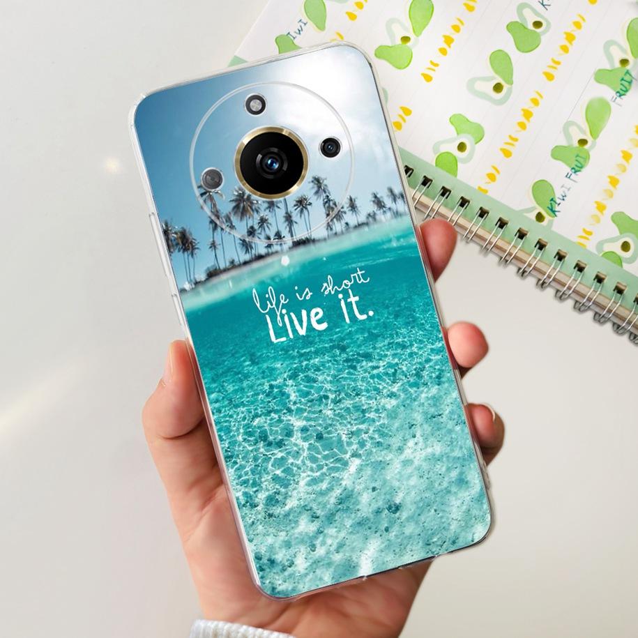 For Realme 11 Pro Plus Case RMX3740 RMX3741 Phone Cover Fashion Flower Butterfly Soft Silicone Funda For Realme 11 Pro 5G Bumper