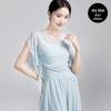 Women's Classical Chinese Dance Bell Sleeve Top - Sheer, Long Sleeve, Body Shaping Dancewear for Adults