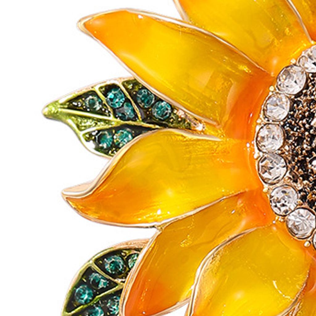 Versatile Alloy Flower Pin With Smooth Surfaces Easy To Cleaning For Multiple Styles Pairing