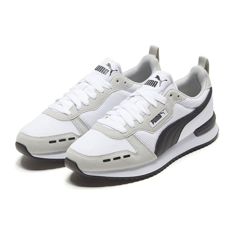 Puma R78 Unisex White Grey Violet Black Low Top Lifestyle Sneakers 373117-02