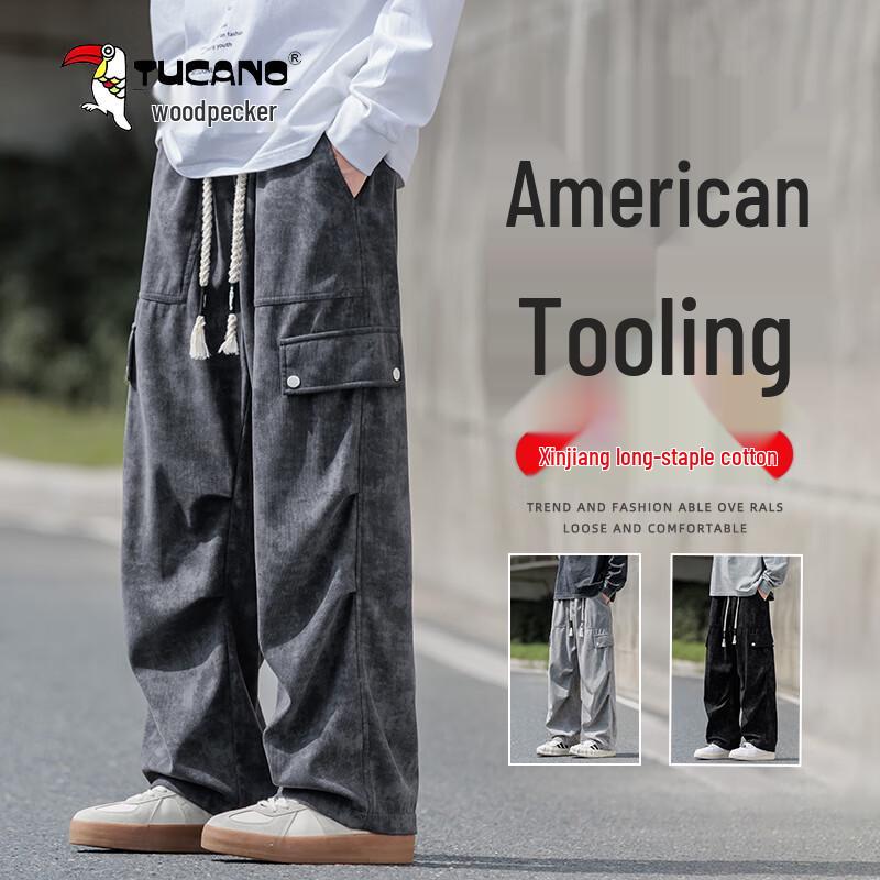 

TUCANO Men s Casual Loose Straight Cargo Pants 4XL
