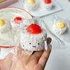 Yousheng Yolk Rice Ball Squeeze Toy, Smiling Cartoon Rice Ball Dumpling Stress Relief Toy, Slow Rebound Fake Food Sensory