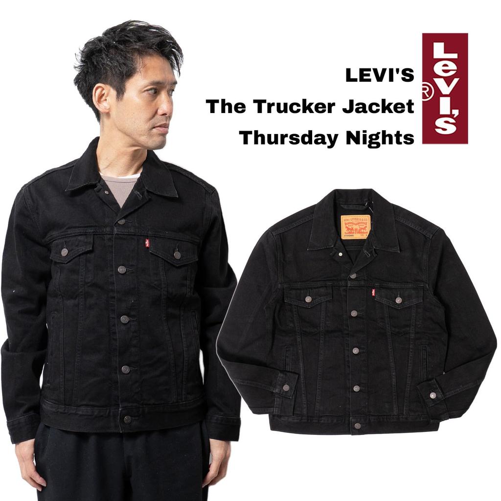 Levi's 72334 The Trucker Jacket men's denim jacket black denim (JP, Alphabet, L)