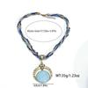 Vintage Bohemian Necklace Alloy Round Pendant Necklace New Pendant Necklace