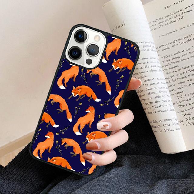 Kitsune Fox Art Phone Case Back Cover for iPhone 17 Air 16 15 14 13 11 12 Pro Max Plus Fundas Coque