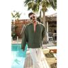 Men's Summer Textured Aerobin Oversize Shirt