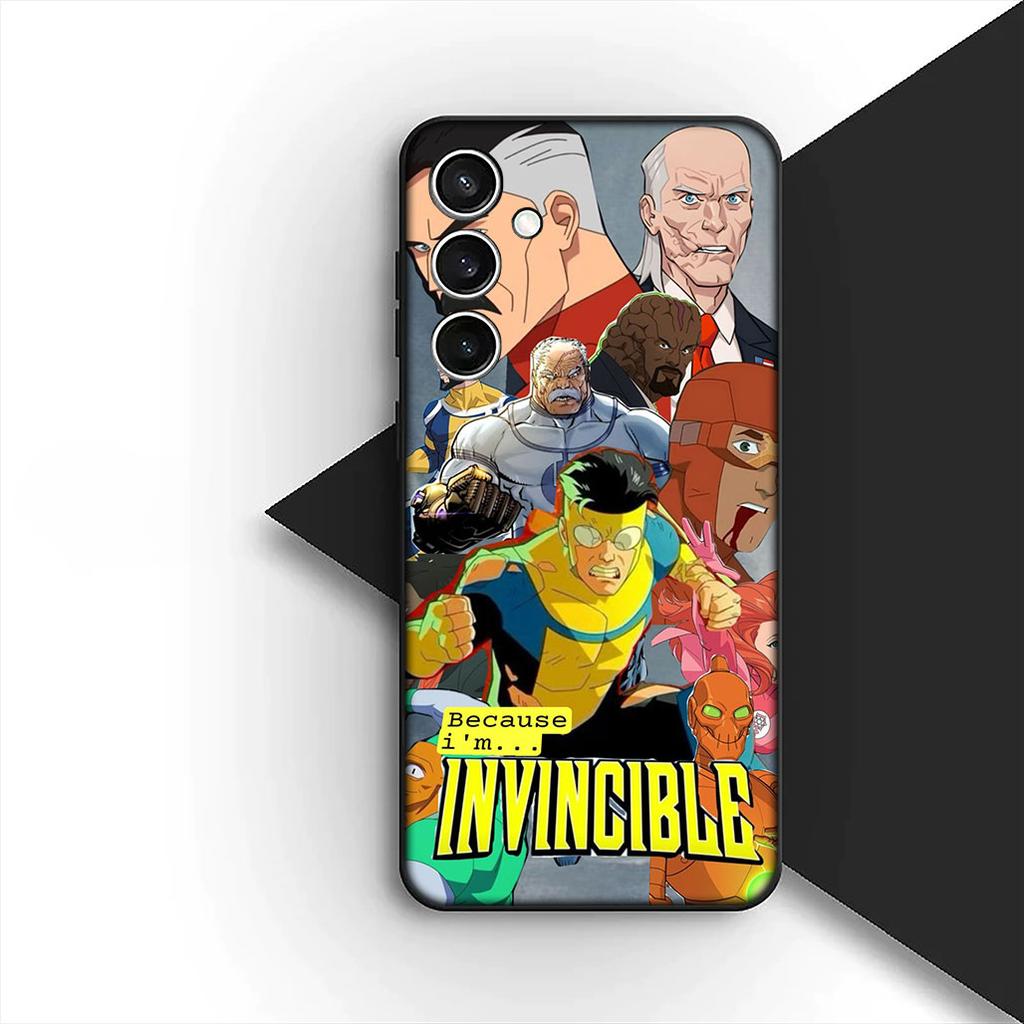Omnis I-Invincibles Man Silicone Cover for Samsung Galaxy S25 S24 S23 FE Ultra Plus S7 Edge S25+ S24+ A56 5G + Coque Phone Case