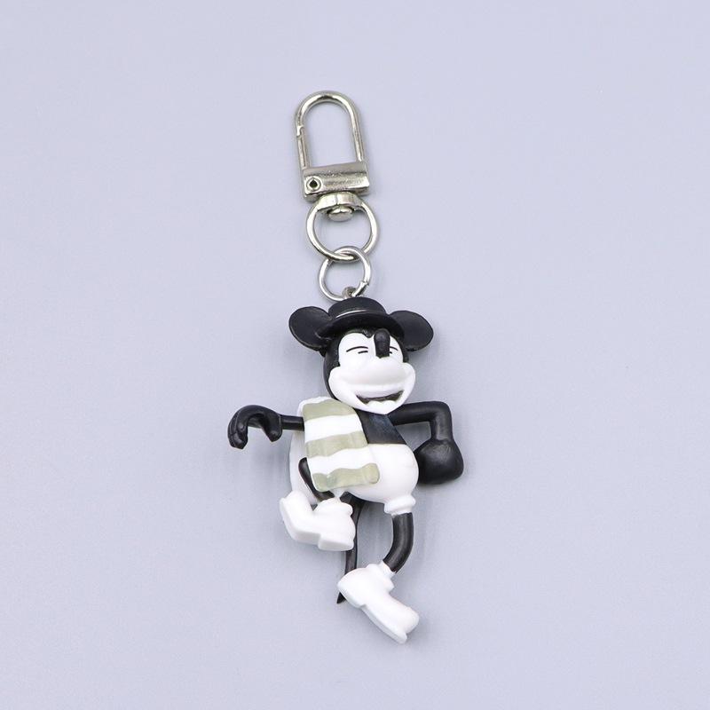 Cute Doll Anime Mickey Pluto Mickey Cartoon Car Keychain Backpack Decoration Pendant Christmas Toy Gift