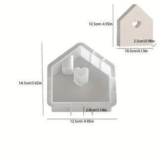 

Top Quality Christmas Hollow House Silicone Mold for DIY Aromatherapy Candle Gypsum Decoration Handmade Festival Holiday