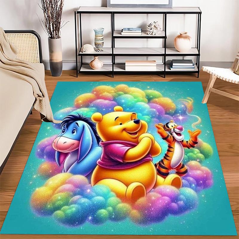 Cute Winnie Pooh Print Carpet Printing Living Room And Bedroom Mats Art Dormitory Decoration Bathroom Mat