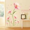 XL8188 Romantic Floral Wall Sticker for Bedroom & Living Room Décor