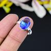 Tanzanite Quartz Gemstone Handmade 925 Sterling Silver Jewelry Ring Size 9 KG-365